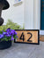 Two Digit Black & Cedar House Numbers