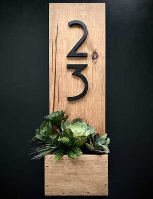 Four Digit Planter Box House Numbers