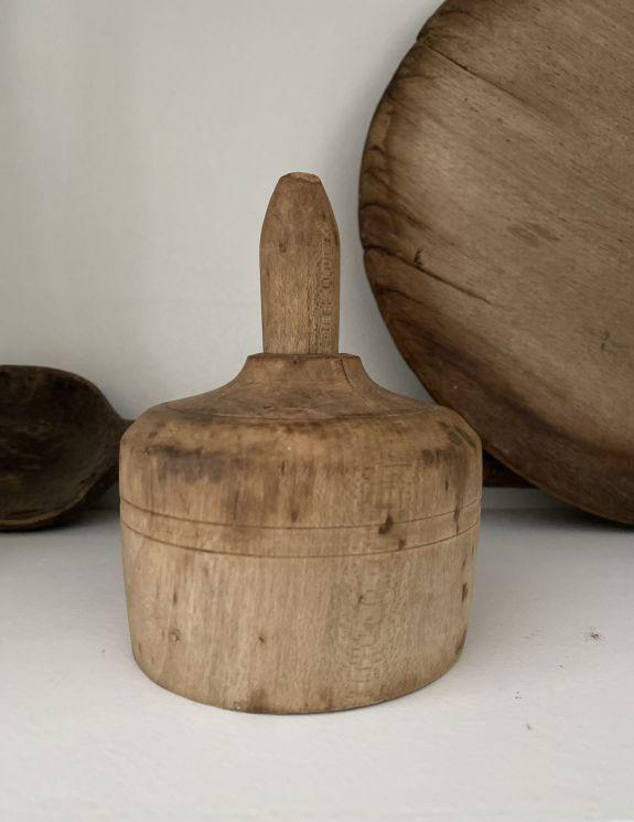 Vintage Wooden Butter Mold