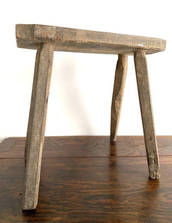Antique Wooden Stool - Main Image