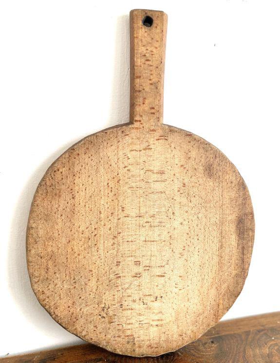 Antique Round Speckled Wood Cutting Board