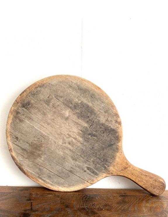 Antique Cutting Board with Natural Dark Patina