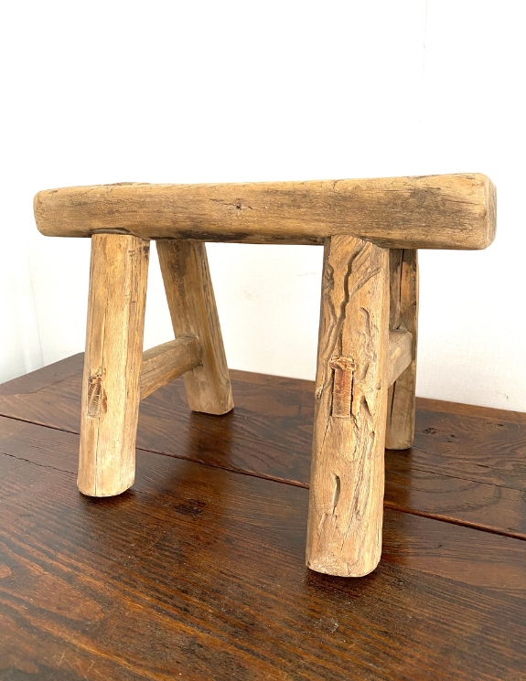 Small Antique Wooden Stool