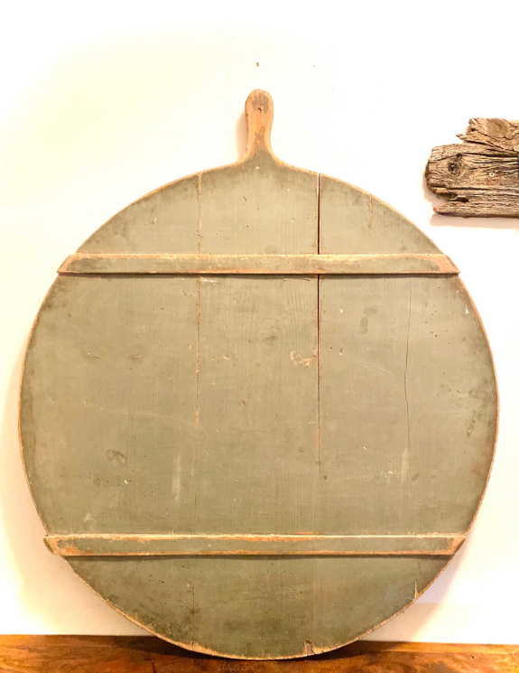 German Cake Board with Original Green Patina