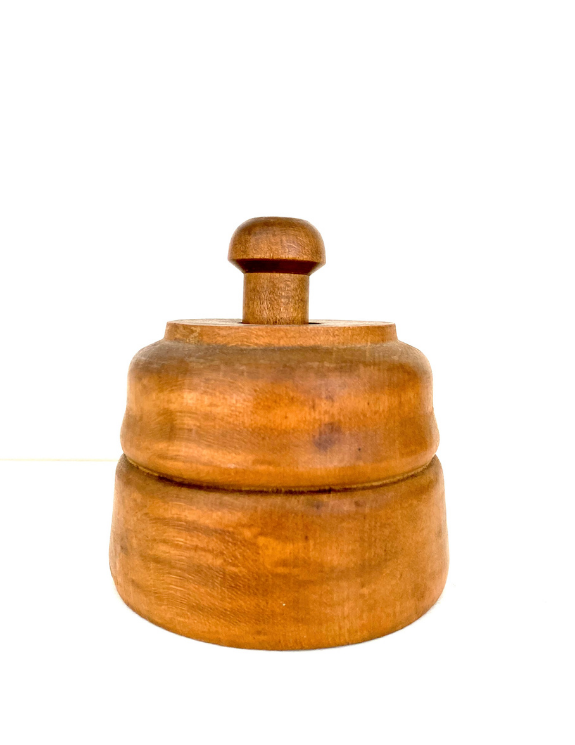 Medium Vintage Wooden Butter Mold