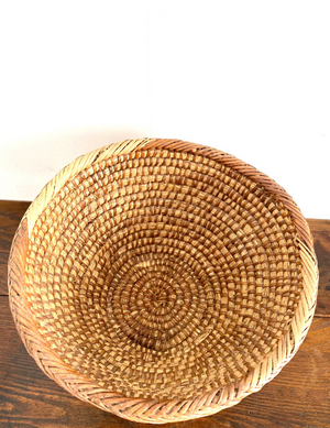 Vintage Woven Rye Basket