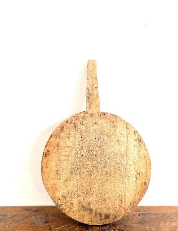 Antique Cutting Board with Fun Paddle Shape