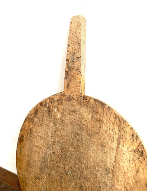 Antique Cutting Board with Fun Paddle Shape