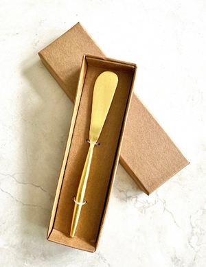 Matte Gold 3 Piece Set of Cheese Knives
