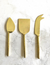 Hammered Gold Gourmet Cheese Knives
