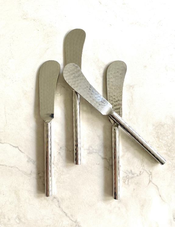 Hammered Steel Gourmet Charcuterie Spreaders