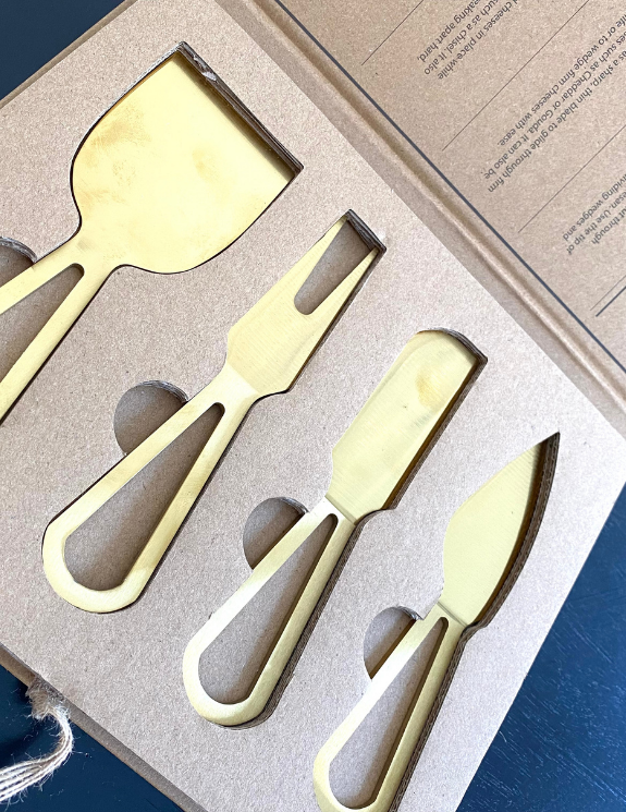 Champagne Cheese Knives